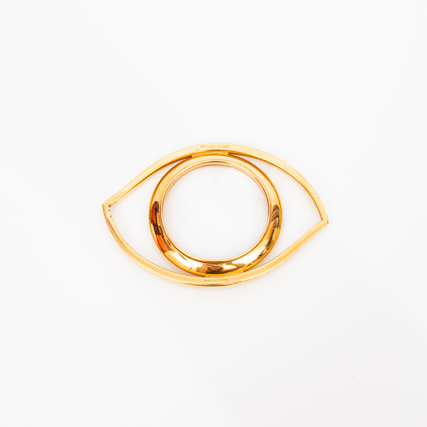 Hermès OEil de Cléopatre Loupe Or Vintage – Image 2