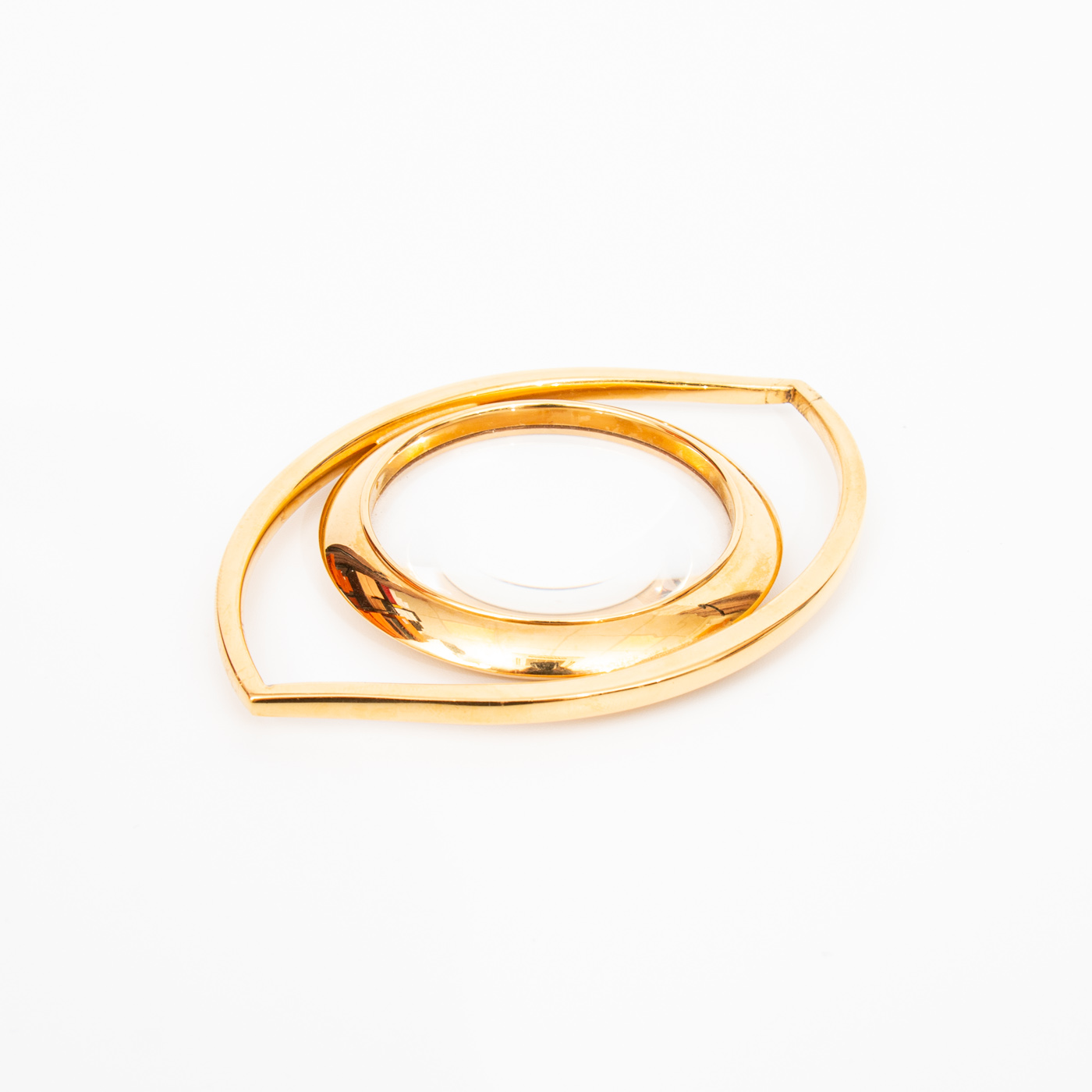 Hermès OEil de Cléopatre Loupe Or Vintage – Image 3