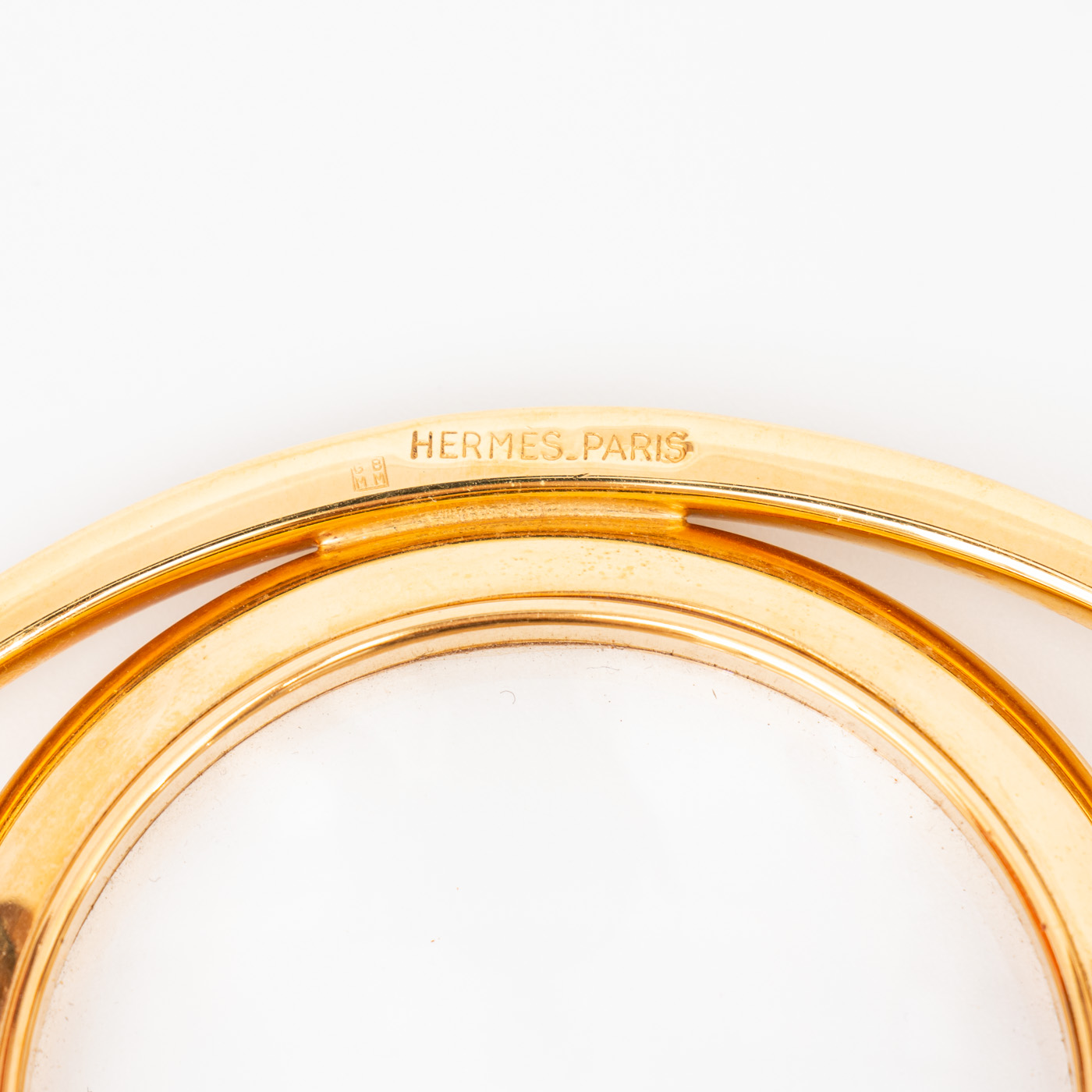 Hermès OEil de Cléopatre Loupe Or Vintage – Image 4