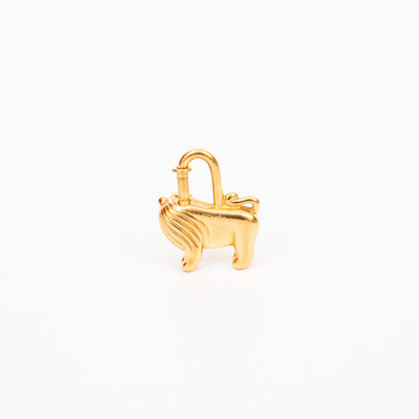 Breloque Hermès Cadena Lion Lock Or 1997