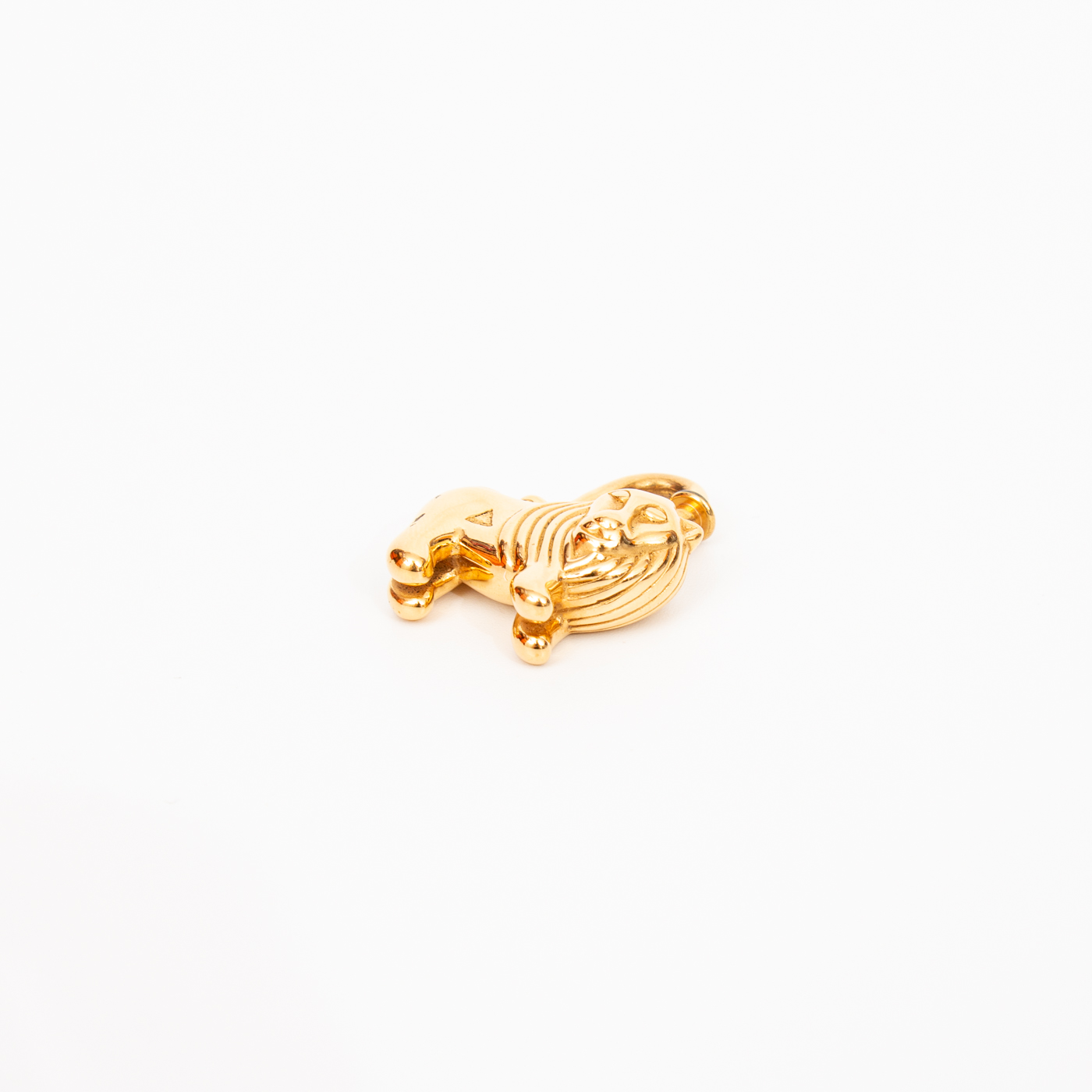 Breloque Hermès Cadena Lion Lock en or 1997 – Image 3