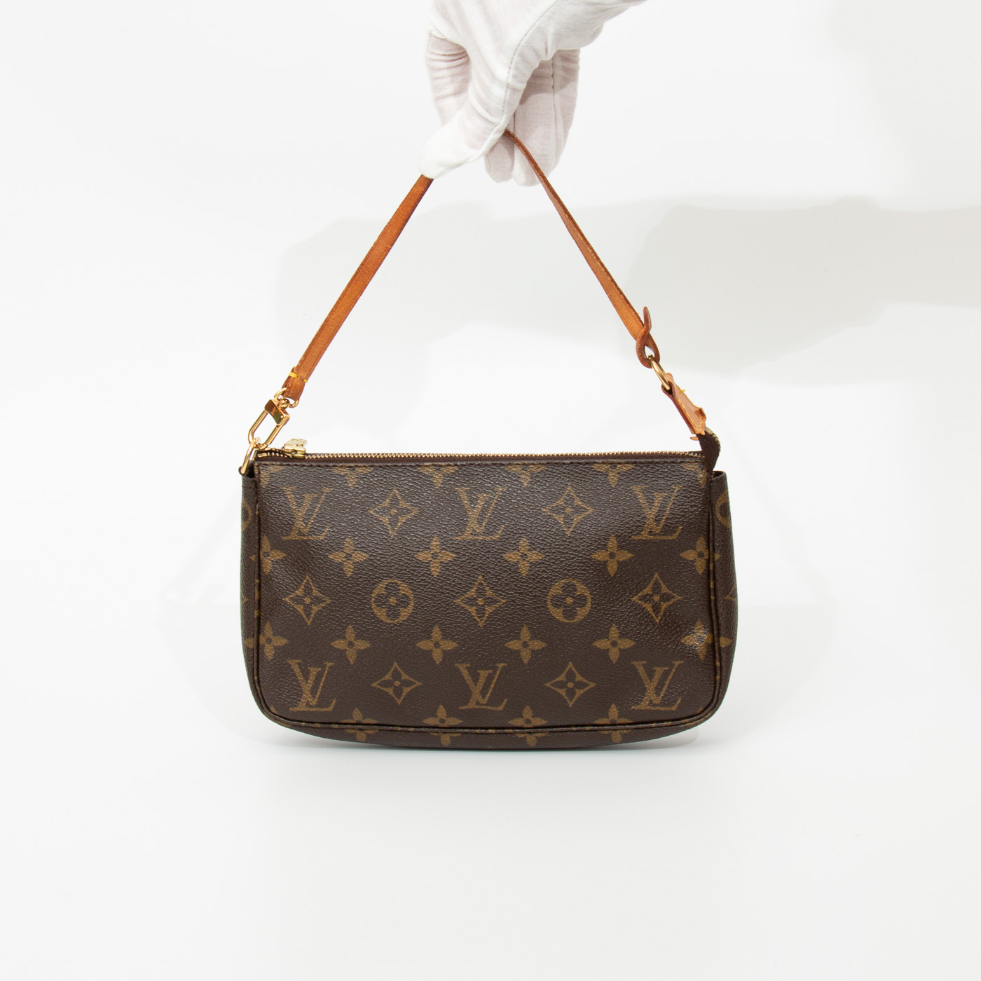 Louis Vuitton Tasche Monogram Pochette Accessoires Canvas Braun 2000 SL1020