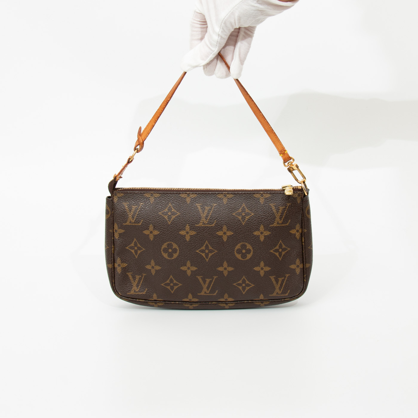 Louis Vuitton Tasche Monogram Pochette Accessoires Canvas Braun 2000 SL1020 – Bild 4