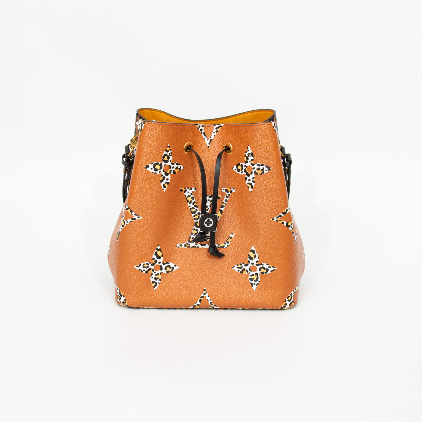 Sac cabas Louis Vuitton NéoNoé MM Jungle Caramel Edition à imprimé animalier