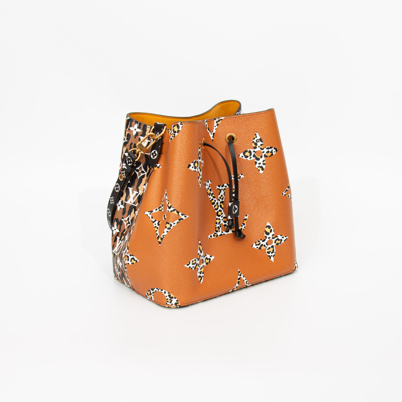 Sac cabas Louis Vuitton NéoNoé MM Jungle Caramel Edition à imprimé animal – Image 3