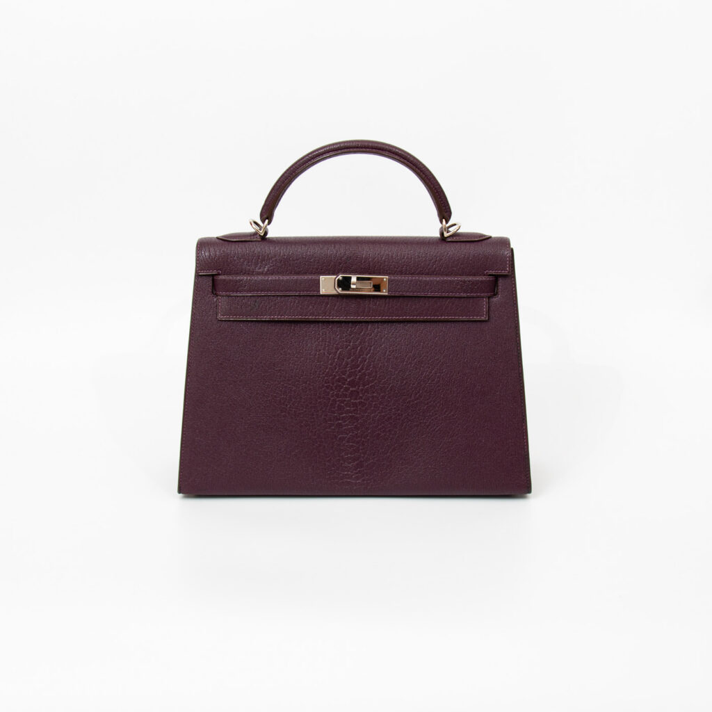 Hermès Handtasche Kelly 32 Verso Chevre Coromandel Leder 2005