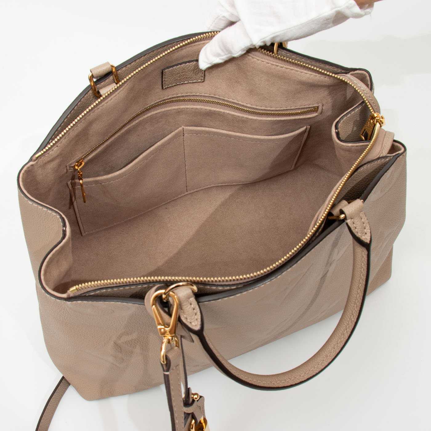 Louis Vuitton Grand Palais MM Monogram Empreinte in Greige – Bild 10