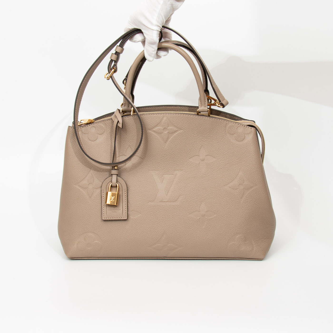 Louis Vuitton Grand Palais MM Monogram Empreinte in Greige – Bild 6