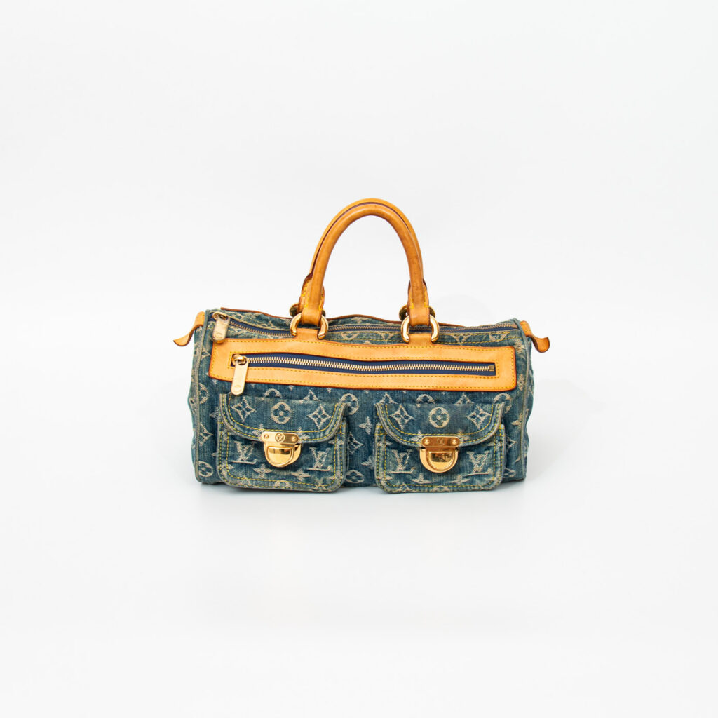 Louis Vuitton Tasche Monogram Denim Neo Speedy Blau 2005 SP0075