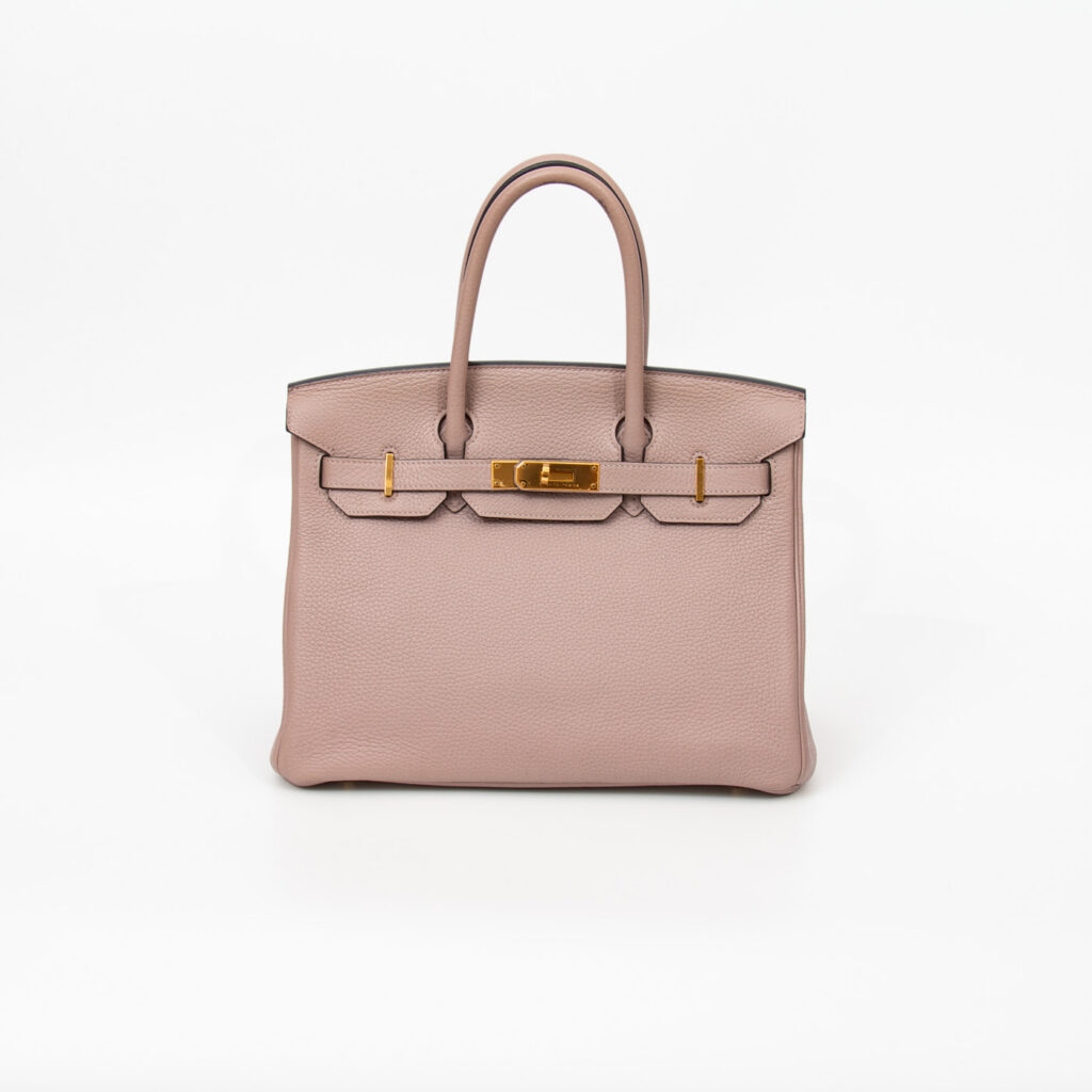 Hermès Tasche Birkin 30 Togo Glycine mit Goldener Hardware 2015