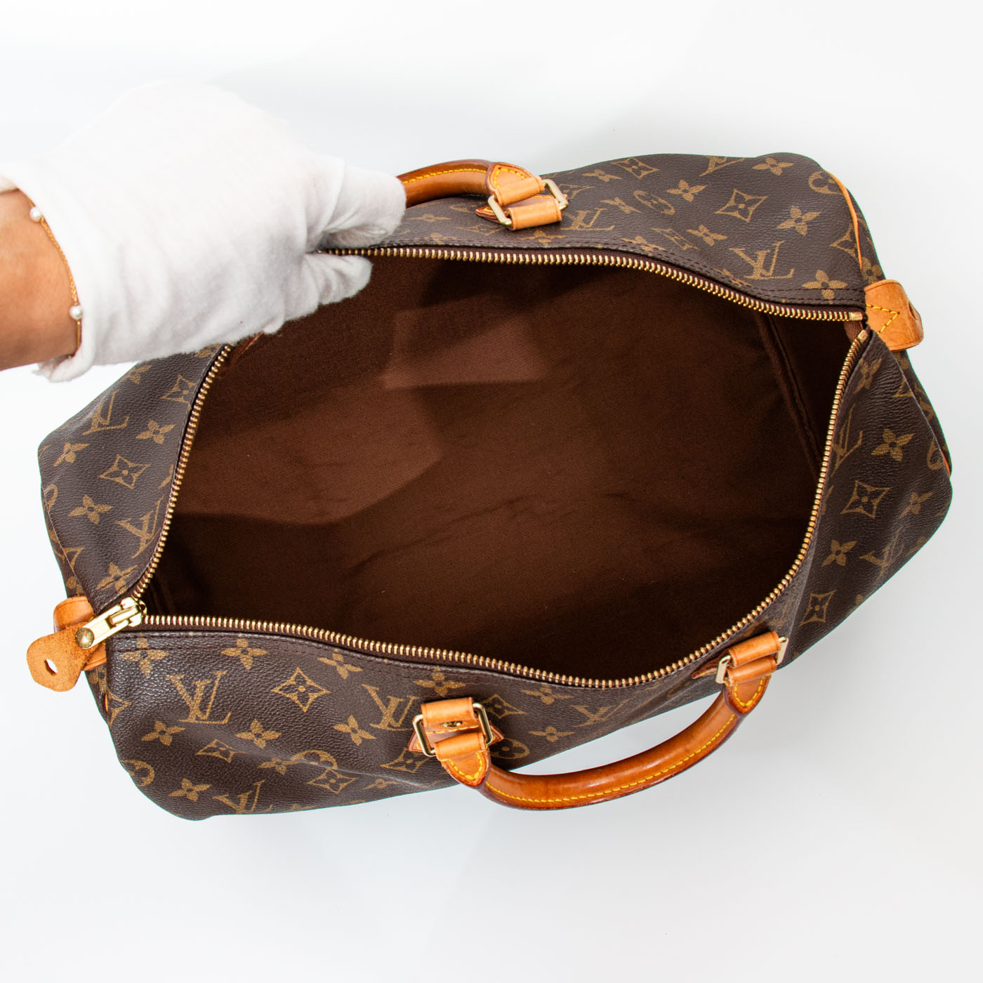 Sac Louis Vuitton Speedy 35 Monogram Canvas 1997 SP1907 – Image 9