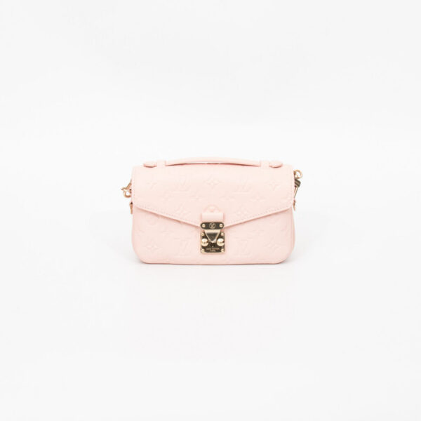 Louis Vuitton Metis East West Monogram Empreinte en cuir rose