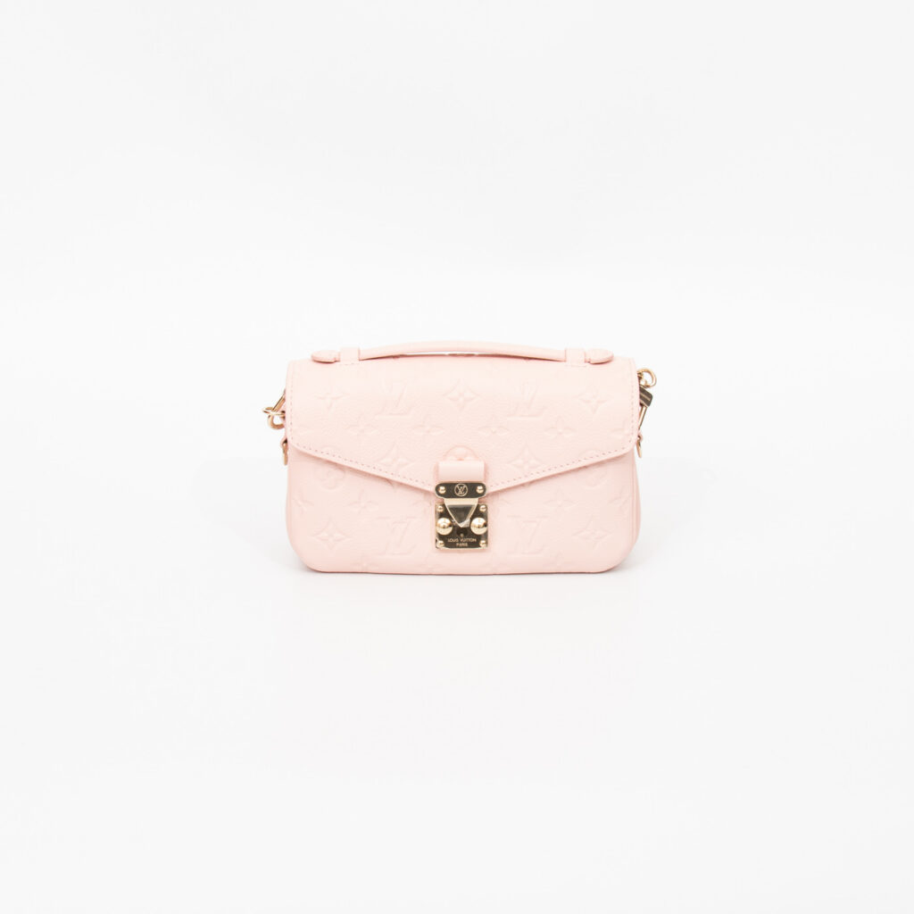 Louis Vuitton Metis East West Monogram Empreinte Leder in Rosa