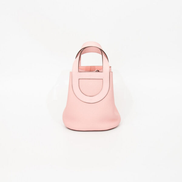 Hermès Loop 18 Clemence Leder Tasche Rosa