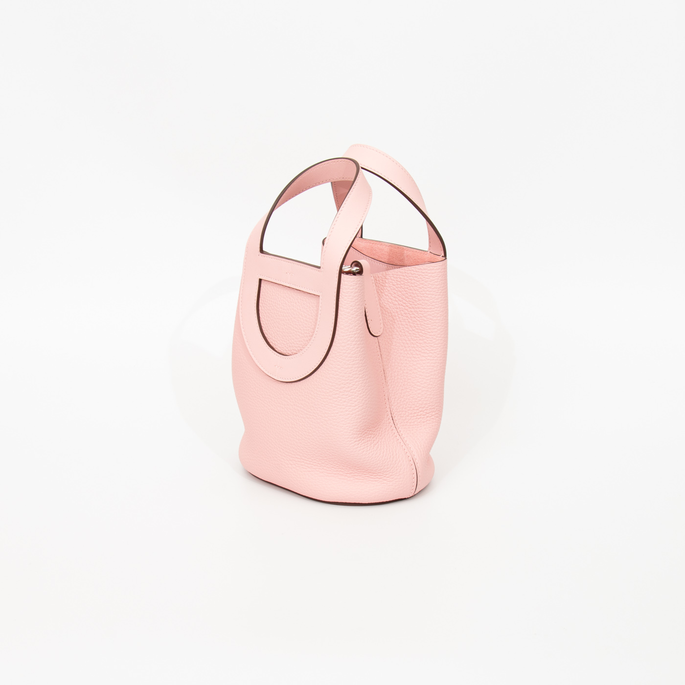 Hermès Loop 18 Clemence Leder Tasche Rosa – Bild 2