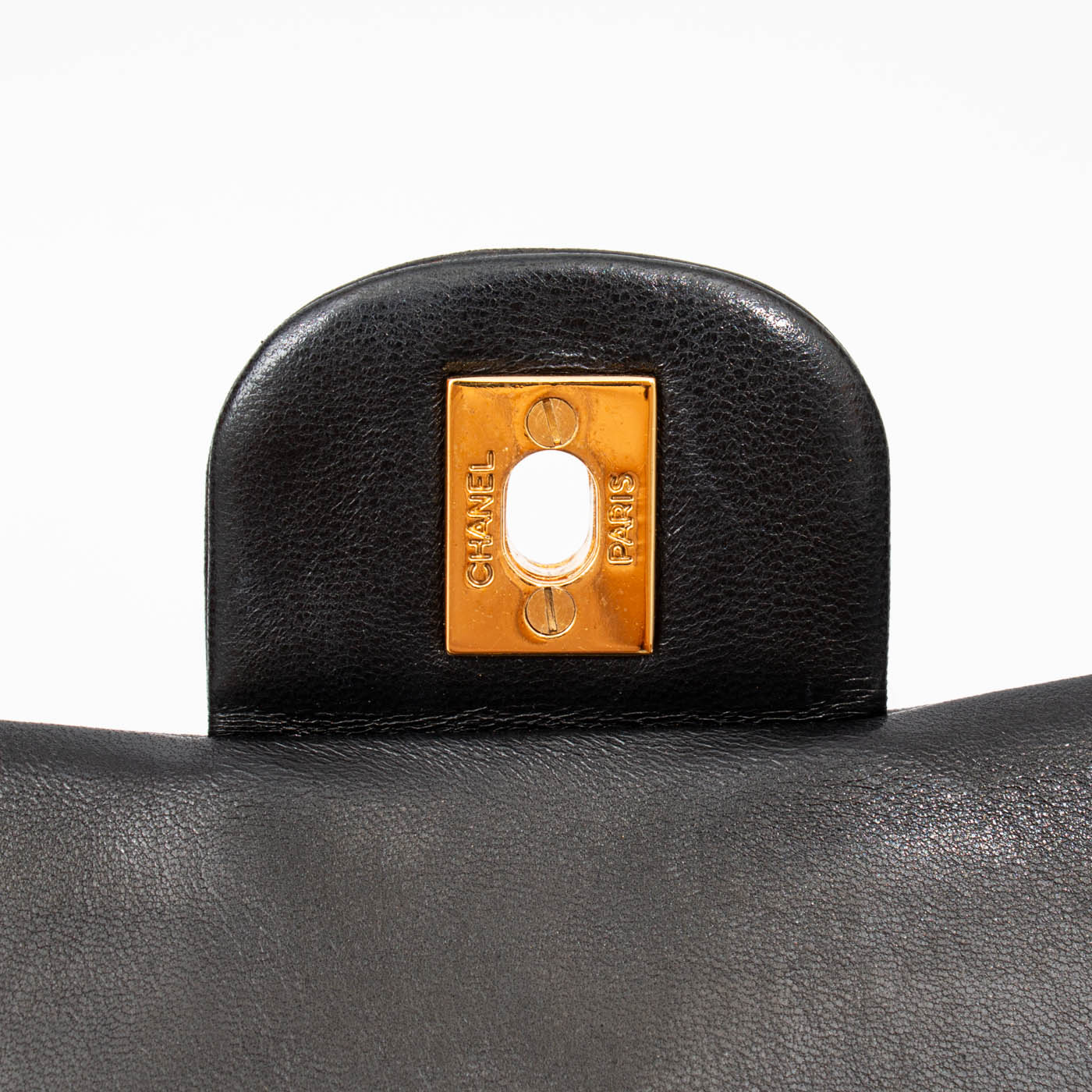 Chanel Tasche Timeless Double Flap Small Schwarz Mit Goldener Hardware 1991–1994 2266472 – Bild 10
