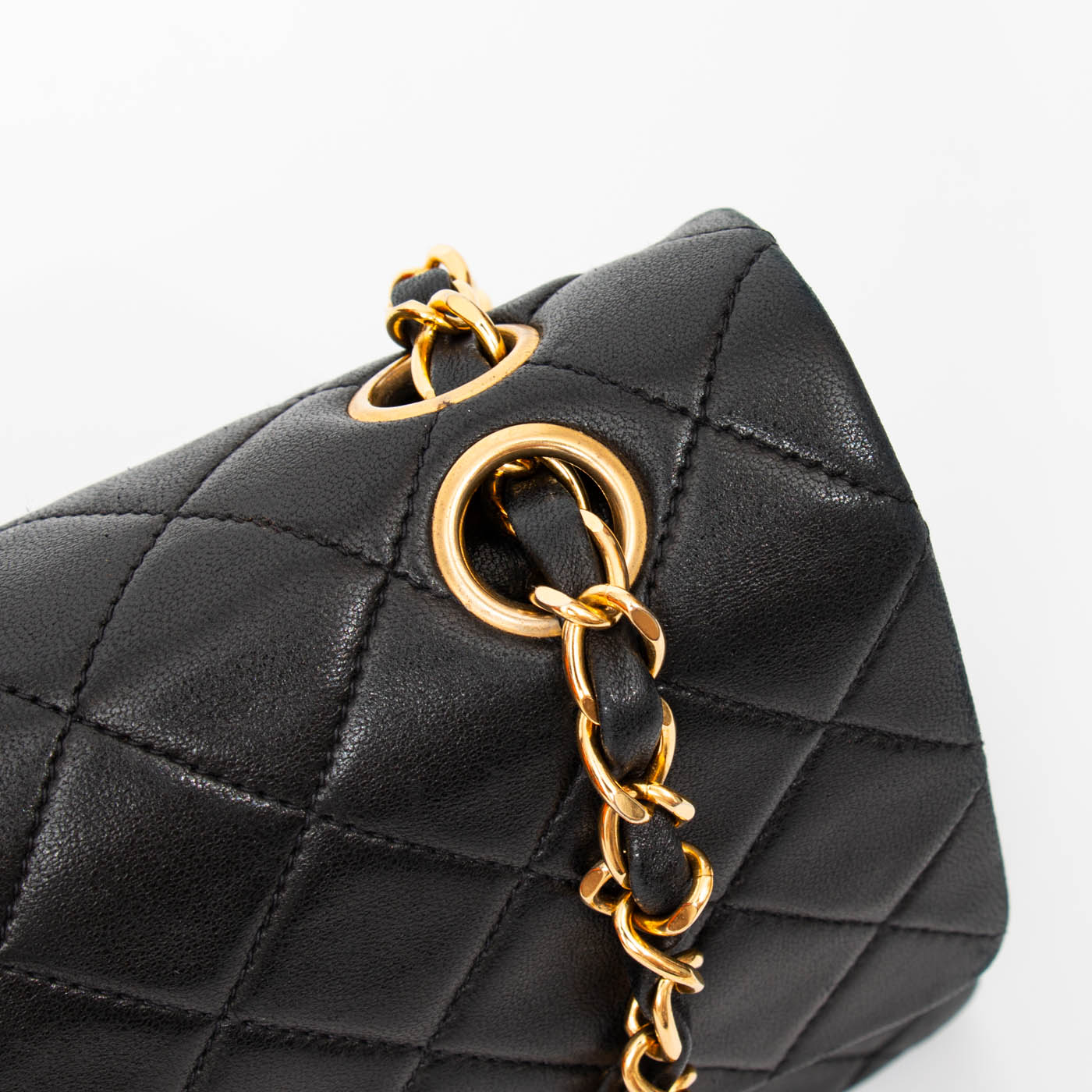 Chanel Tasche Timeless Double Flap Small Schwarz Mit Goldener Hardware 1991–1994 2266472 – Bild 8