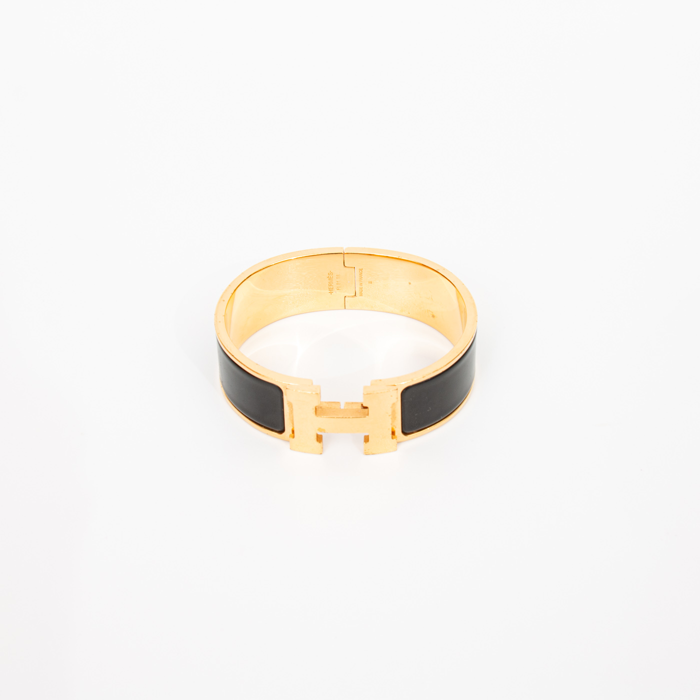 Bracelet Hermès Clic Clac H PM en or noir – Image 3