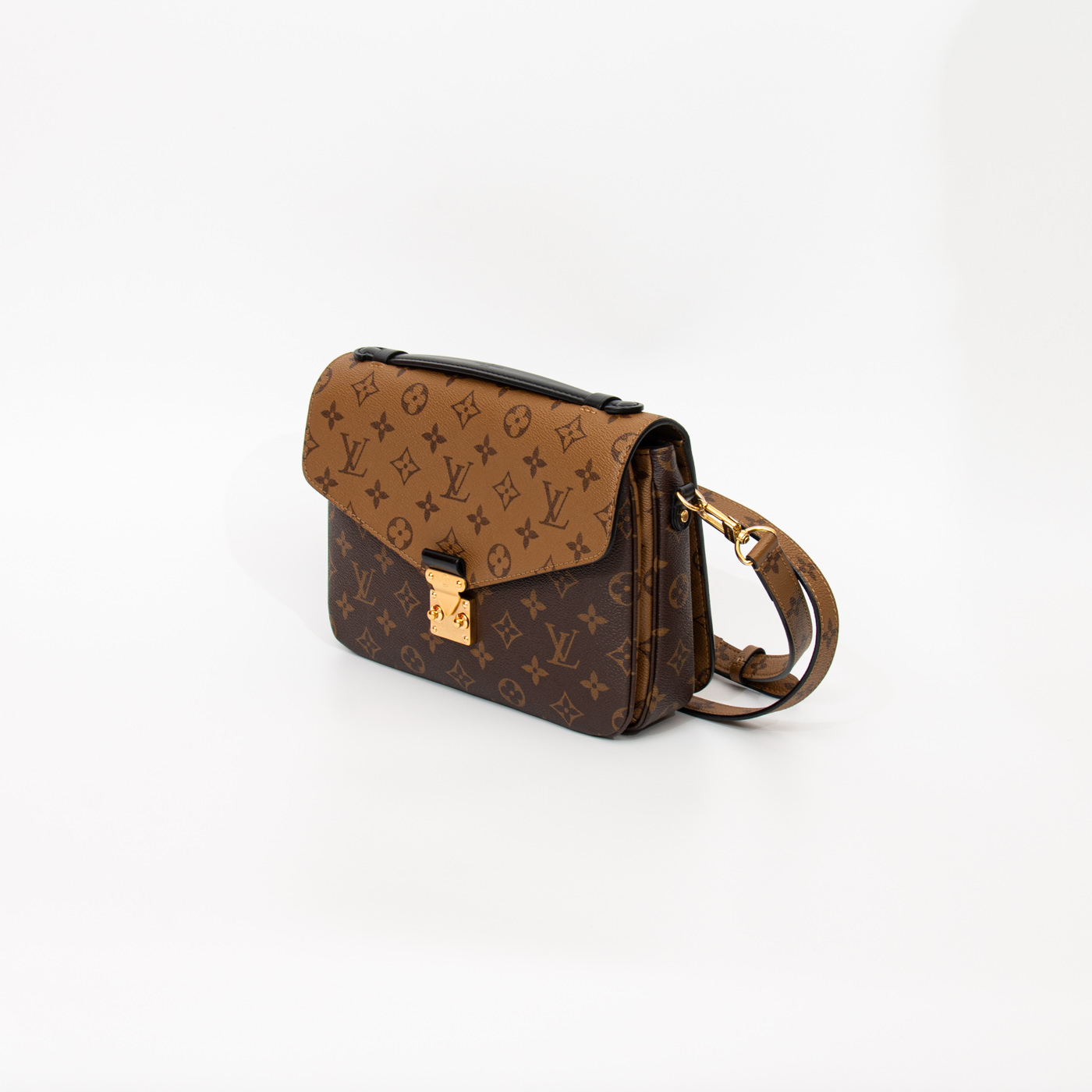 Pochette Métis Louis Vuitton en toile Monogram Reverse marron avec finitions dorées – Image 2
