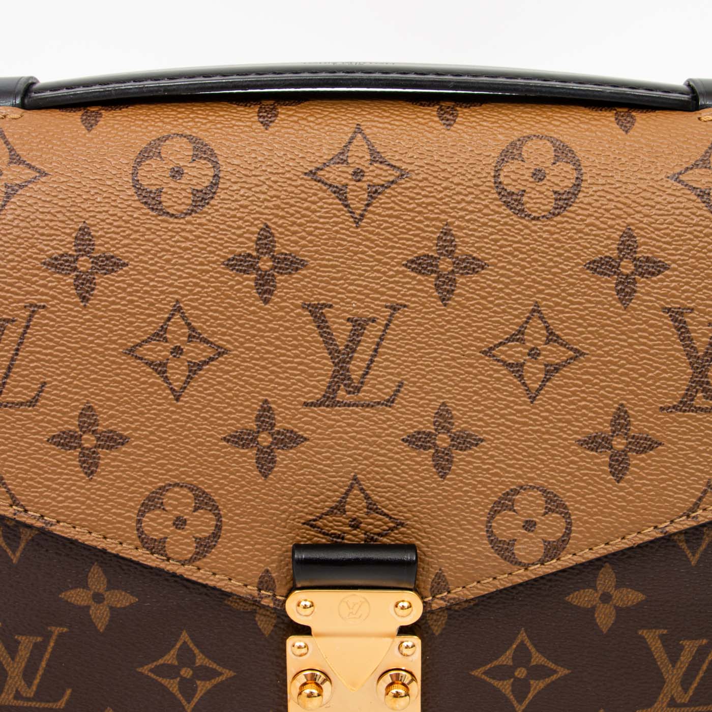 Pochette Métis Louis Vuitton en toile Monogram Reverse marron avec finitions dorées – Image 7