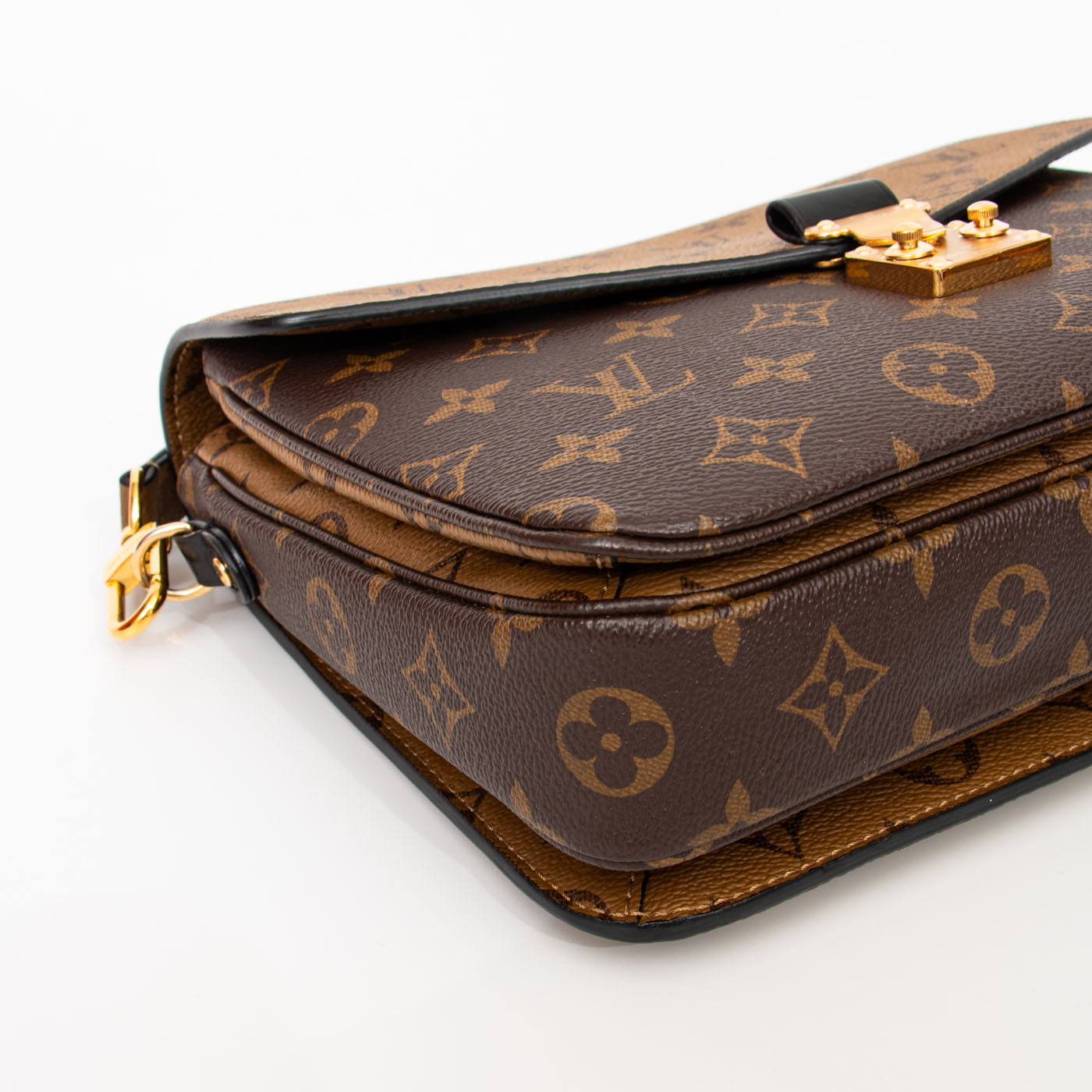 Pochette Métis Louis Vuitton en toile Monogram Reverse marron avec finitions dorées – Image 9