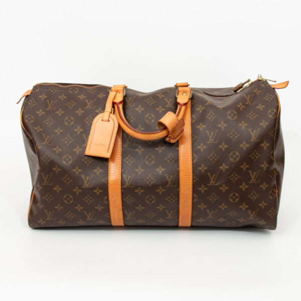 Sac Louis Vuitton Keepall 50 Monogram en toile marron 1990 MB1910