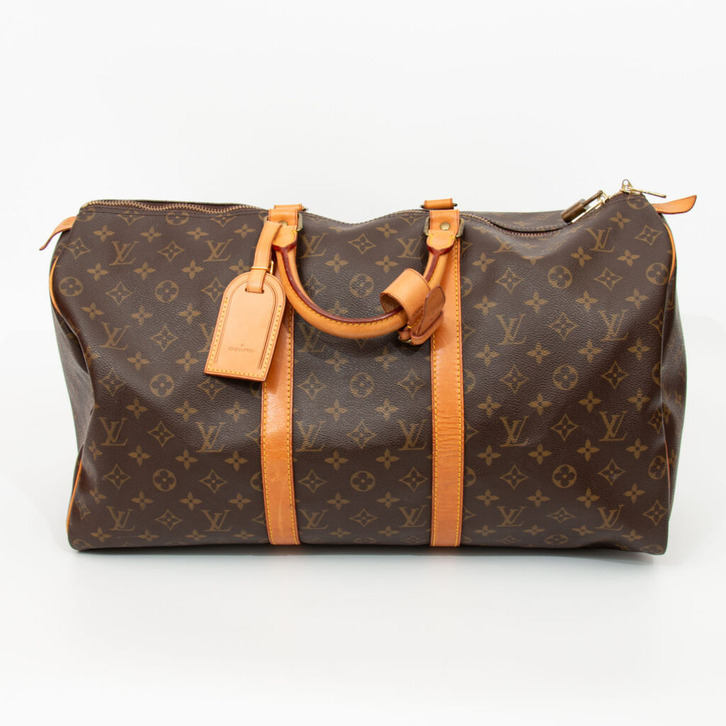 Louis Vuitton Tasche Monogram Keepall 50 Canvas Braun 1990 MB1910