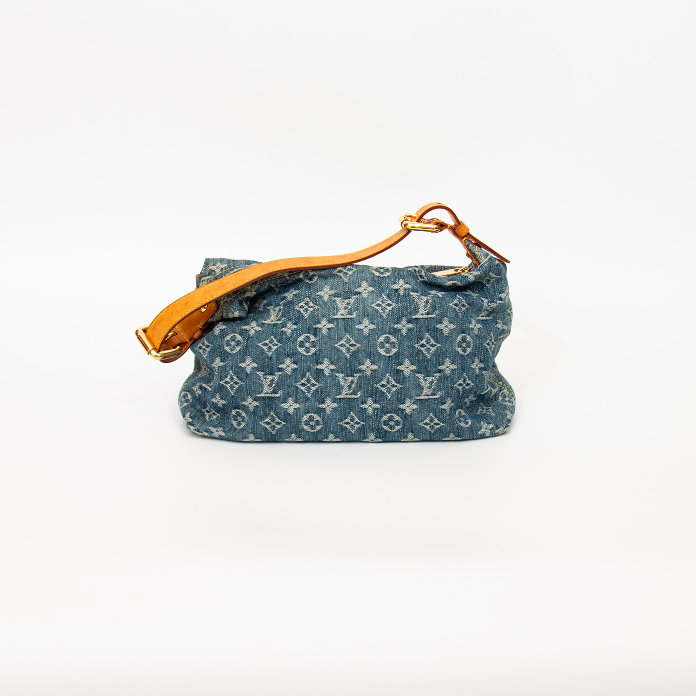 Louis Vuitton Monogram Denim Baggy PM Blue 2006 TH1006 – Image 4
