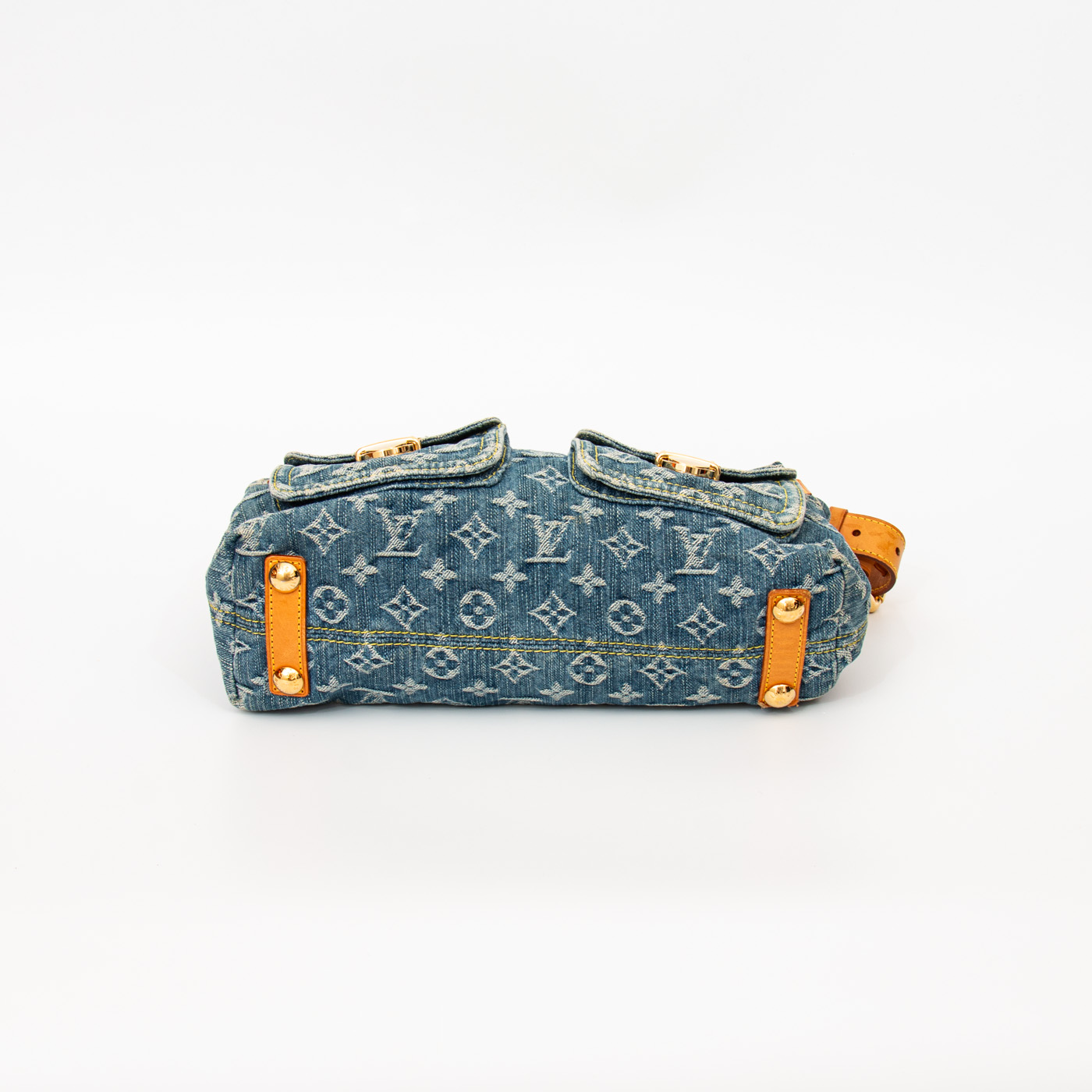 Louis Vuitton Monogram Denim Baggy PM Blue 2006 TH1006 – Image 5