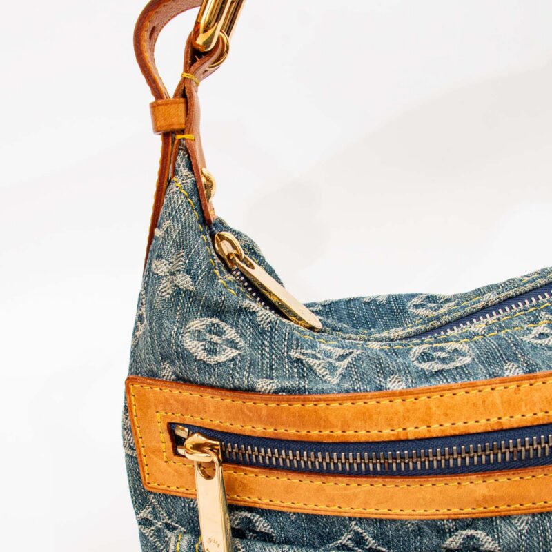 Louis Vuitton Monogram Denim Baggy PM Blue 2006 TH1006 – Image 9