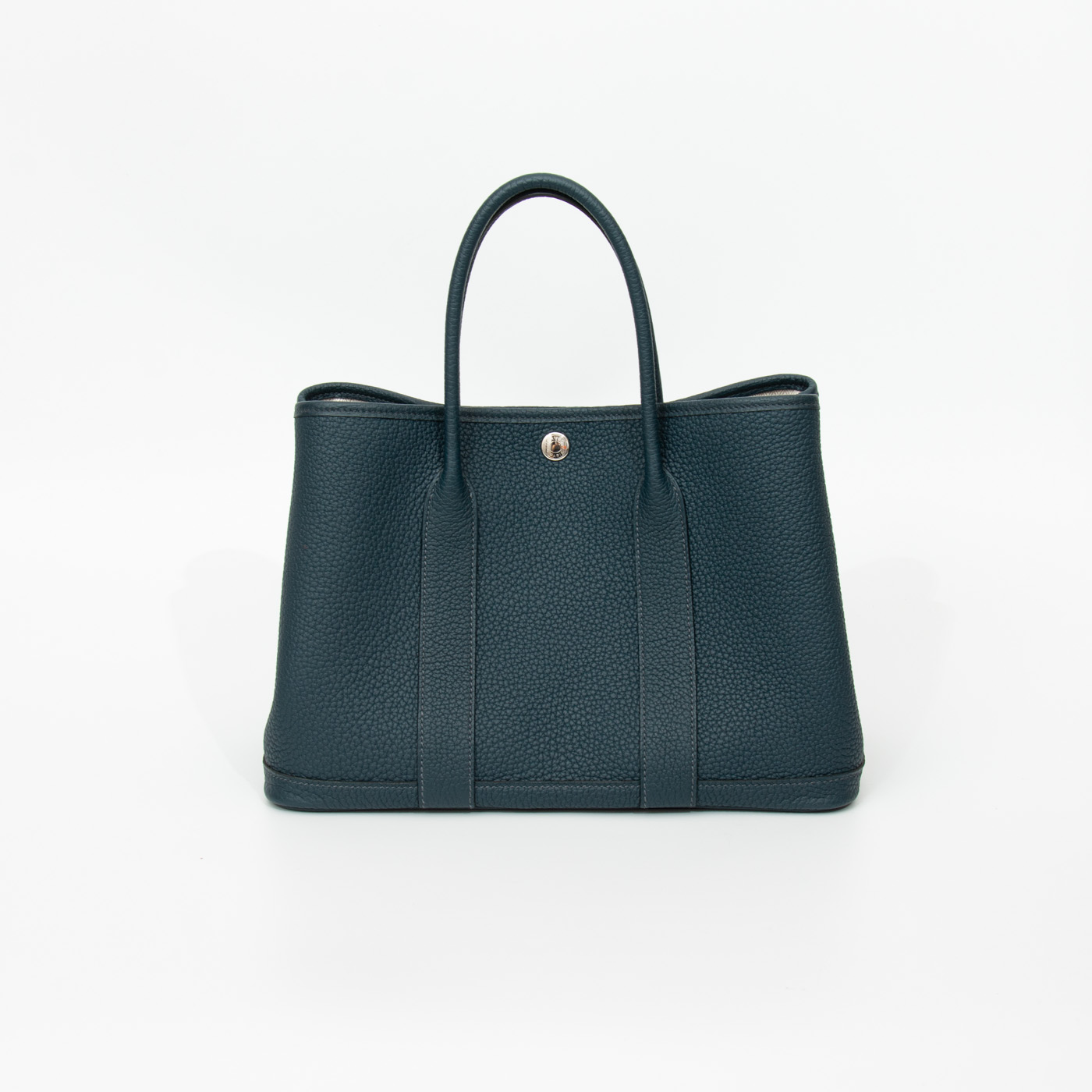 Hermès Garden Party 30 Togo Leder Tasche in Marine Blau