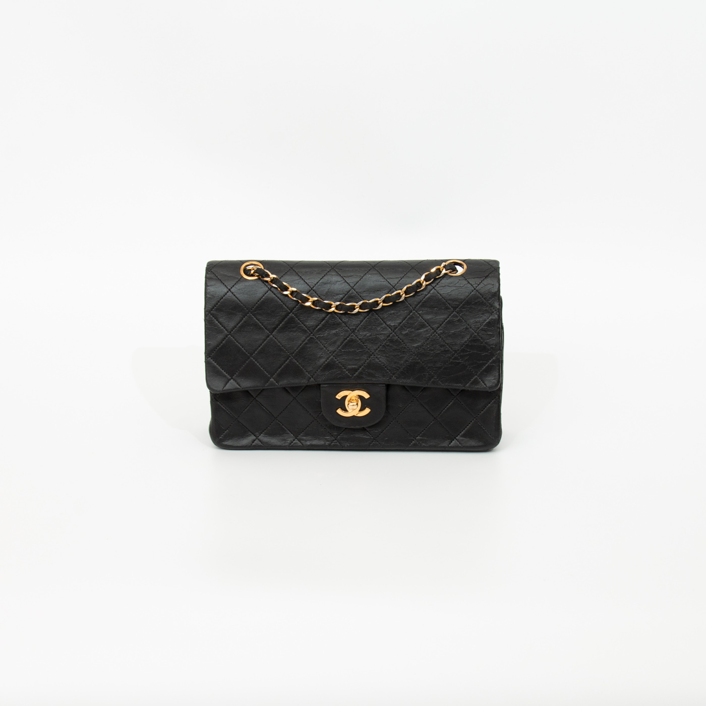 Chanel Timeless Double Flap Medium Black Bag 1986–1988 0927369
