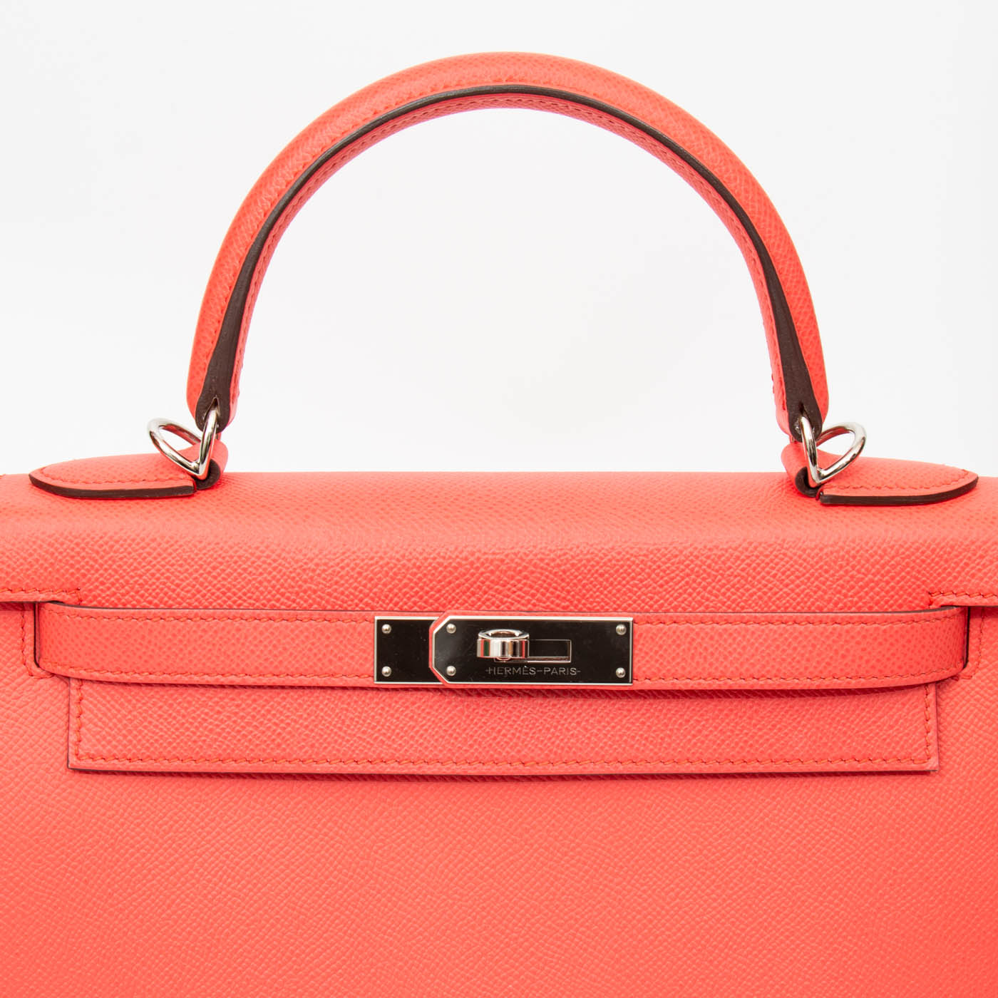 Hermès Kelly 28 Sellier en cuir Epsom Rose Texas 2021 – Image 9