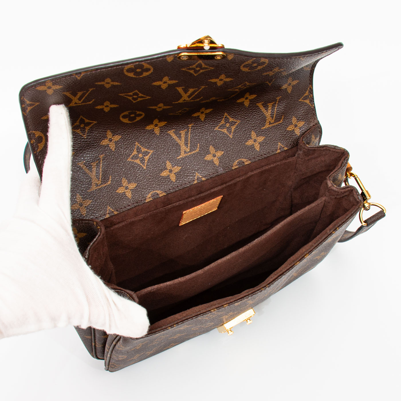 Pochette Métis Louis Vuitton en toile Monogram marron avec finitions dorées 2016 DU1146 – Image 8