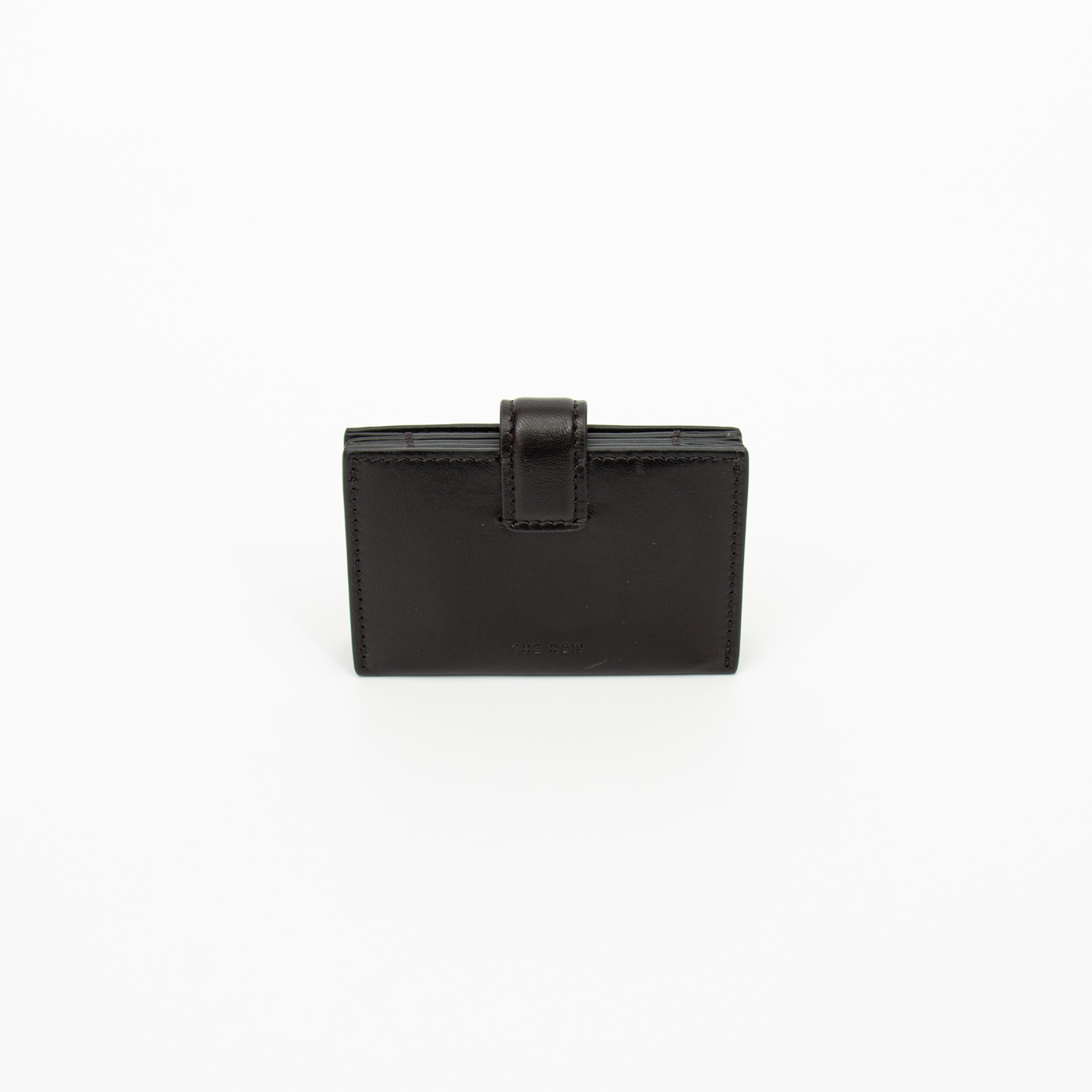 The Row Mini Clutch Kartenetui in Kalbsleder Schwarz – Bild 1