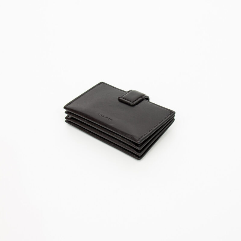 The Row Mini Clutch Kartenetui in Kalbsleder Schwarz – Bild 3