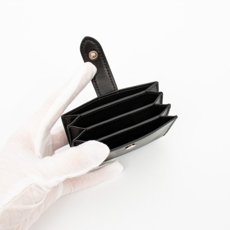 The Row Mini Clutch Kartenetui in Kalbsleder Schwarz – Bild 4
