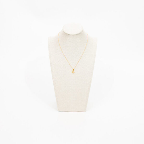 Tiffany & Co. Elsa Peretti necklace with letter S in gold