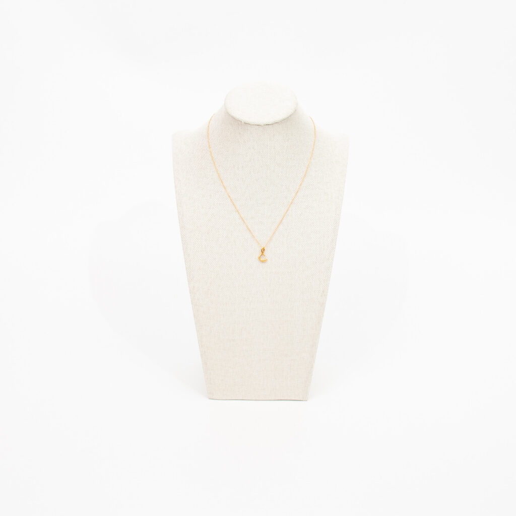 Tiffany & Co. Elsa Peretti Halskette mit S Buchstabe in Gold