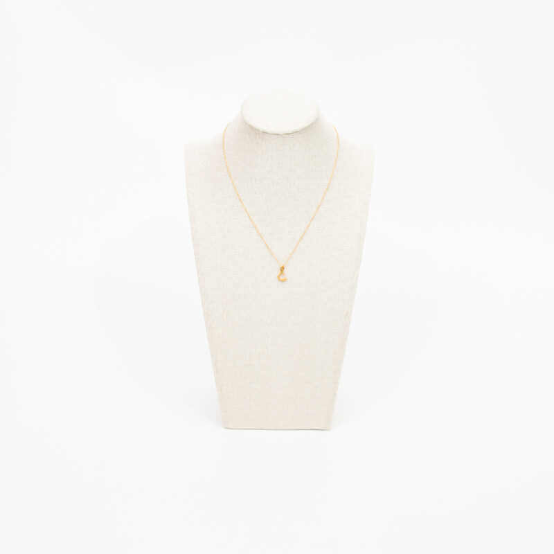 Tiffany & Co. Elsa Peretti Halskette mit S Buchstabe in Gold – Bild 2