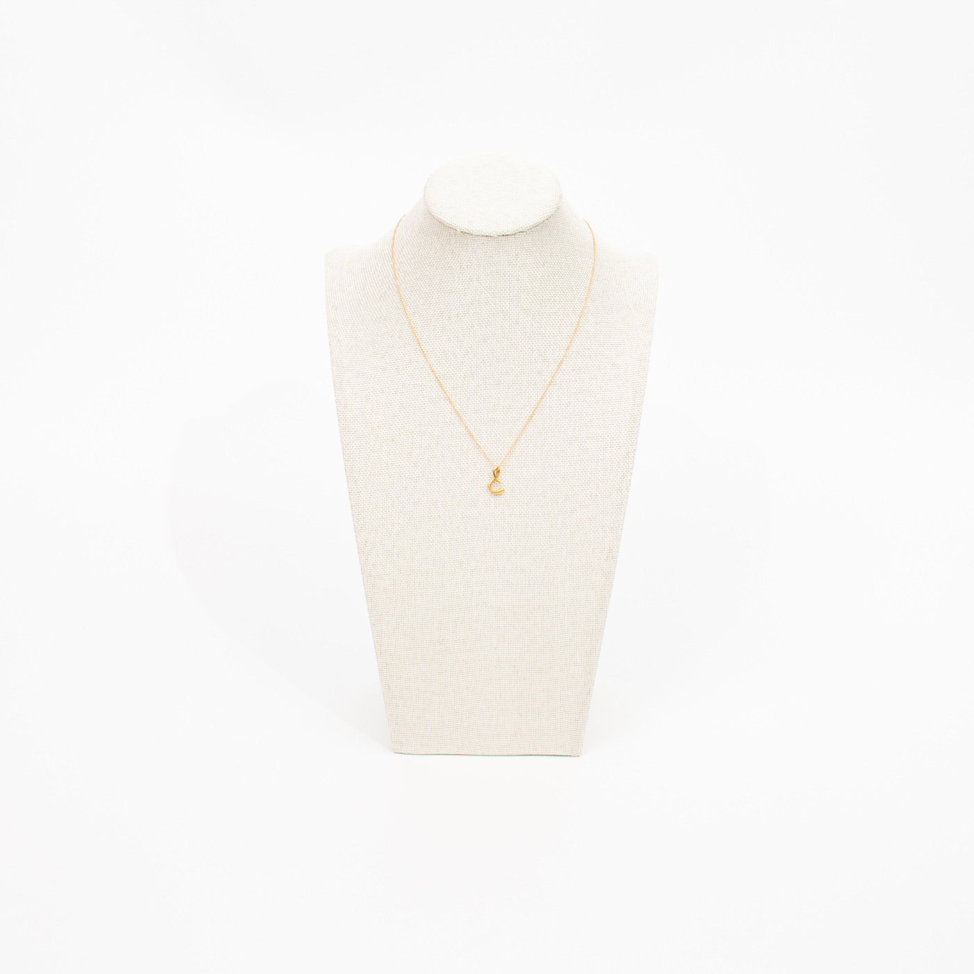 Tiffany & Co. Elsa Peretti Halskette mit S Buchstabe in Gold – Bild 2