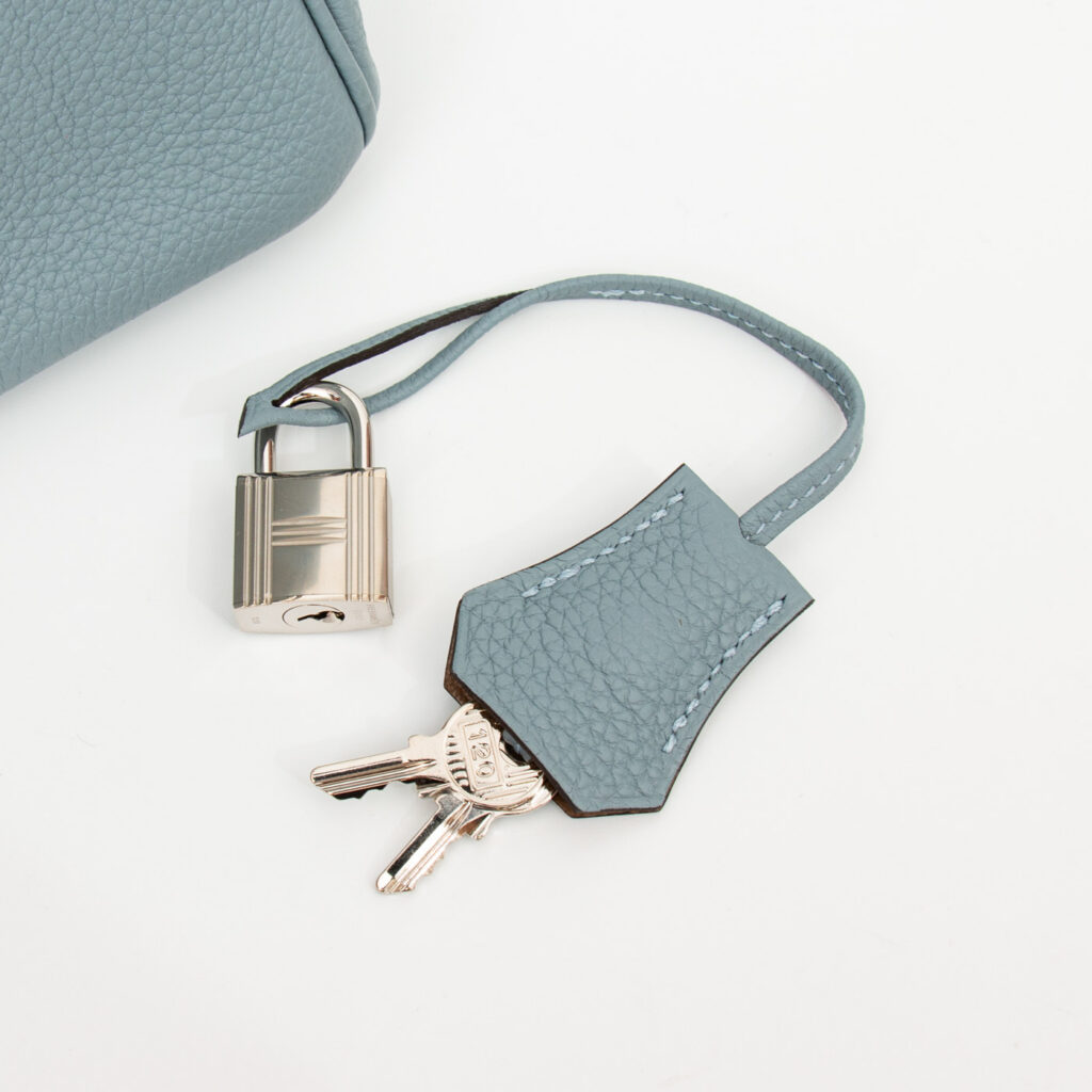 Hermès Birkin 25 Togo Leder Bleu Lin Blau mit Beige Interior aus 2022