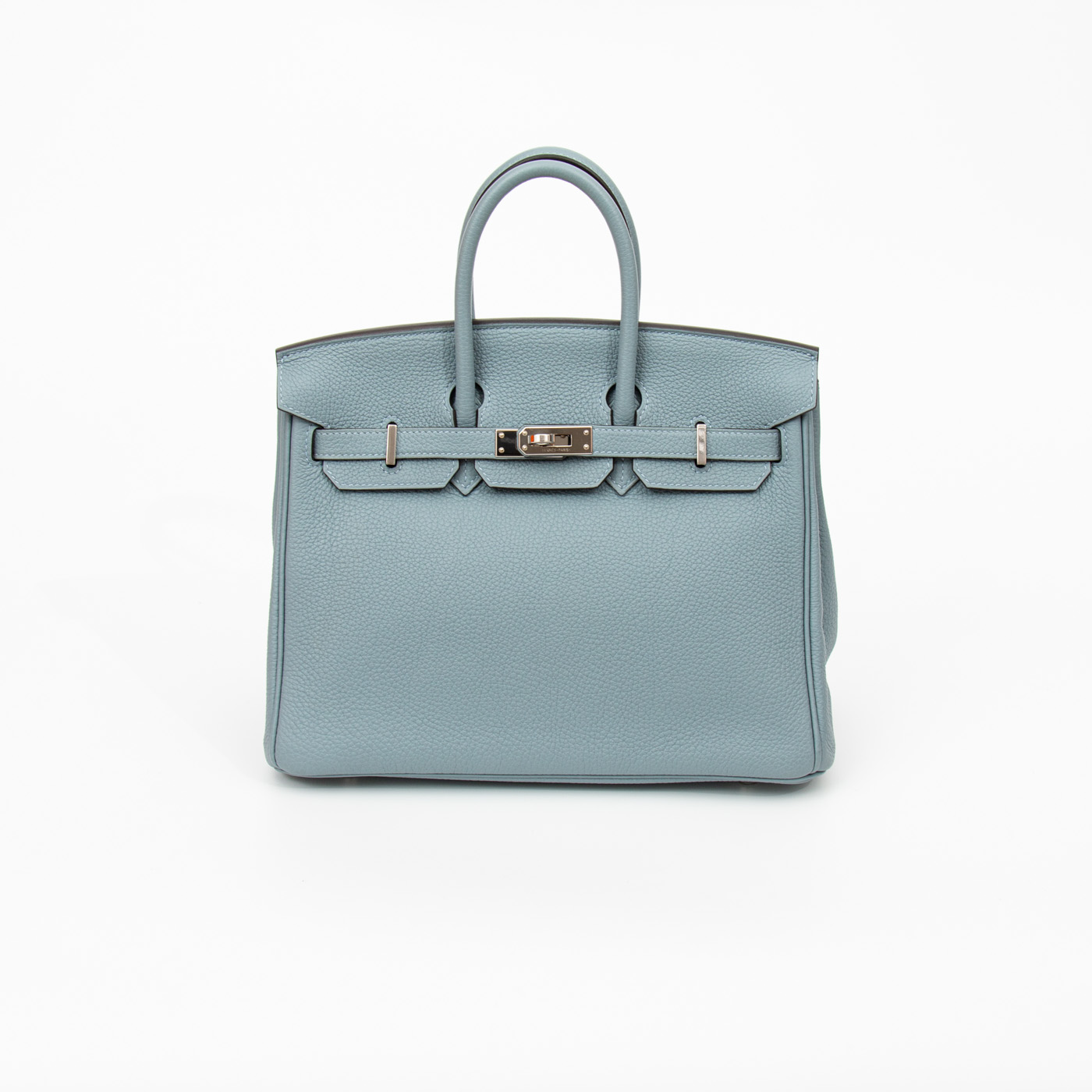 Hermès Birkin 25 Togo Leder Bleu Lin Blau mit Beige Interior aus 2022 – Bild 6
