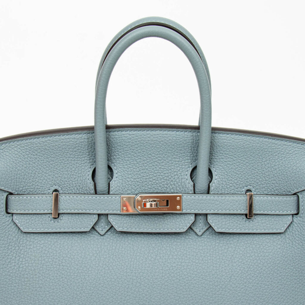 Hermès Birkin 25 Togo Leder Bleu Lin Blau mit Beige Interior aus 2022