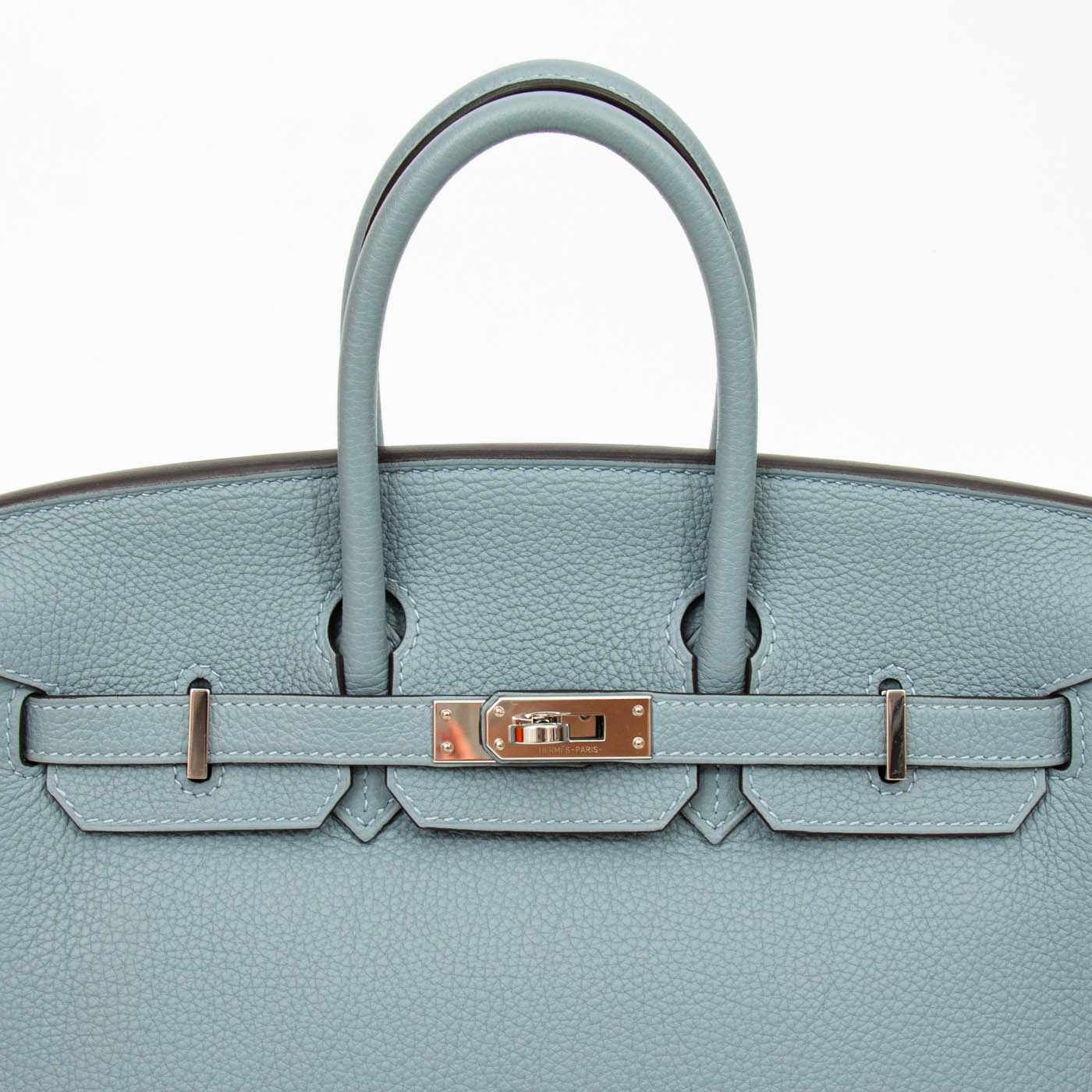 Hermès Birkin 25 Togo Leder Bleu Lin Blau mit Beige Interior aus 2022 – Bild 7