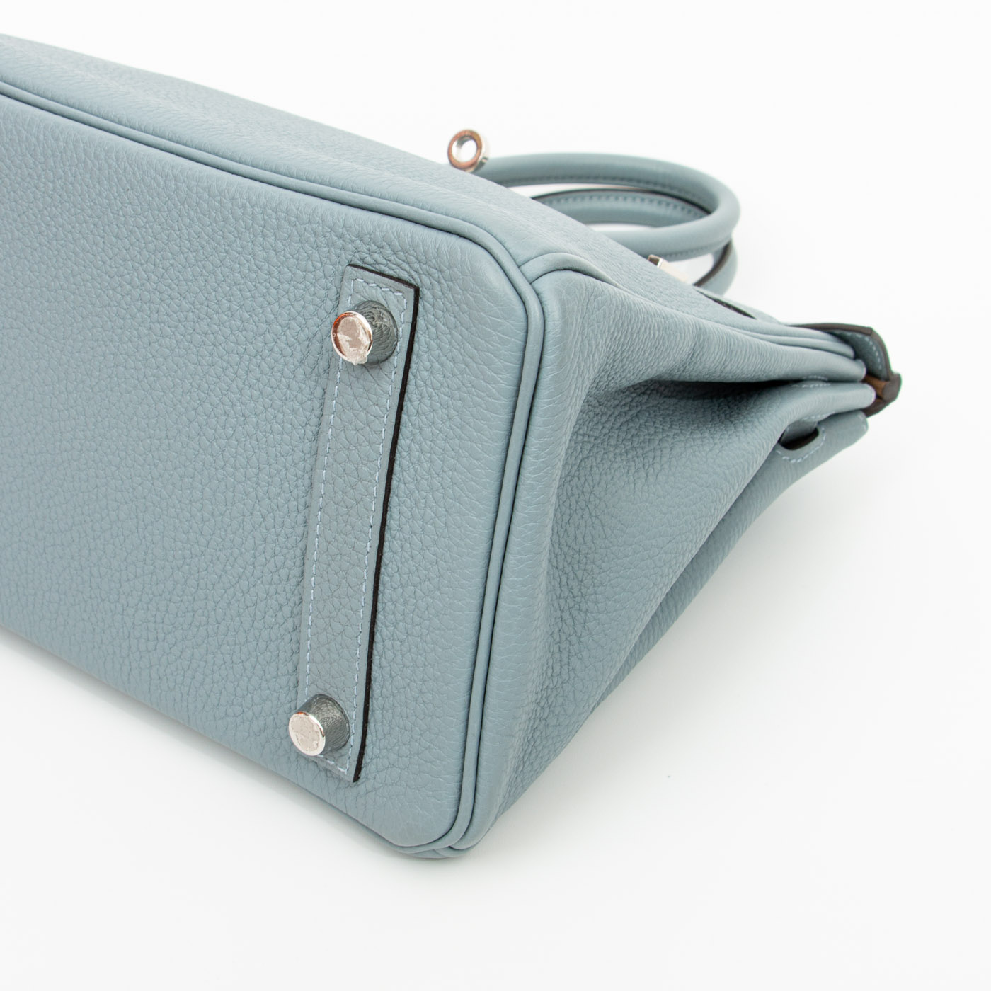 Hermès Birkin 25 Togo Leder Bleu Lin Blau mit Beige Interior aus 2022 – Bild 9