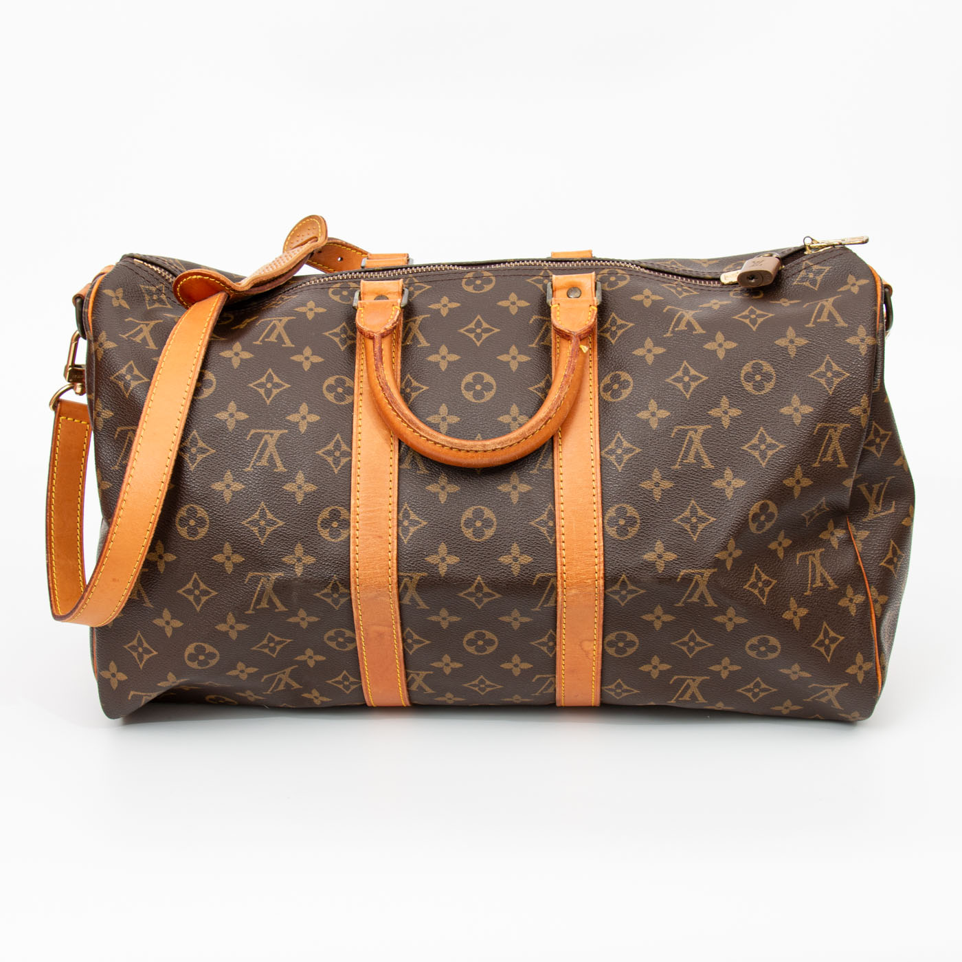 Louis Vuitton Tasche Monogram Keepall Bandouliere 45 Monogram Canvas 1989 FC892 – Bild 5
