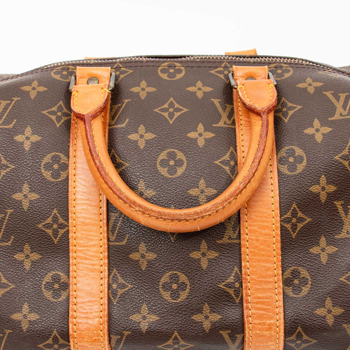 Louis Vuitton Tasche Monogram Keepall Bandouliere 45 Monogram Canvas 1989 FC892 – Bild 7