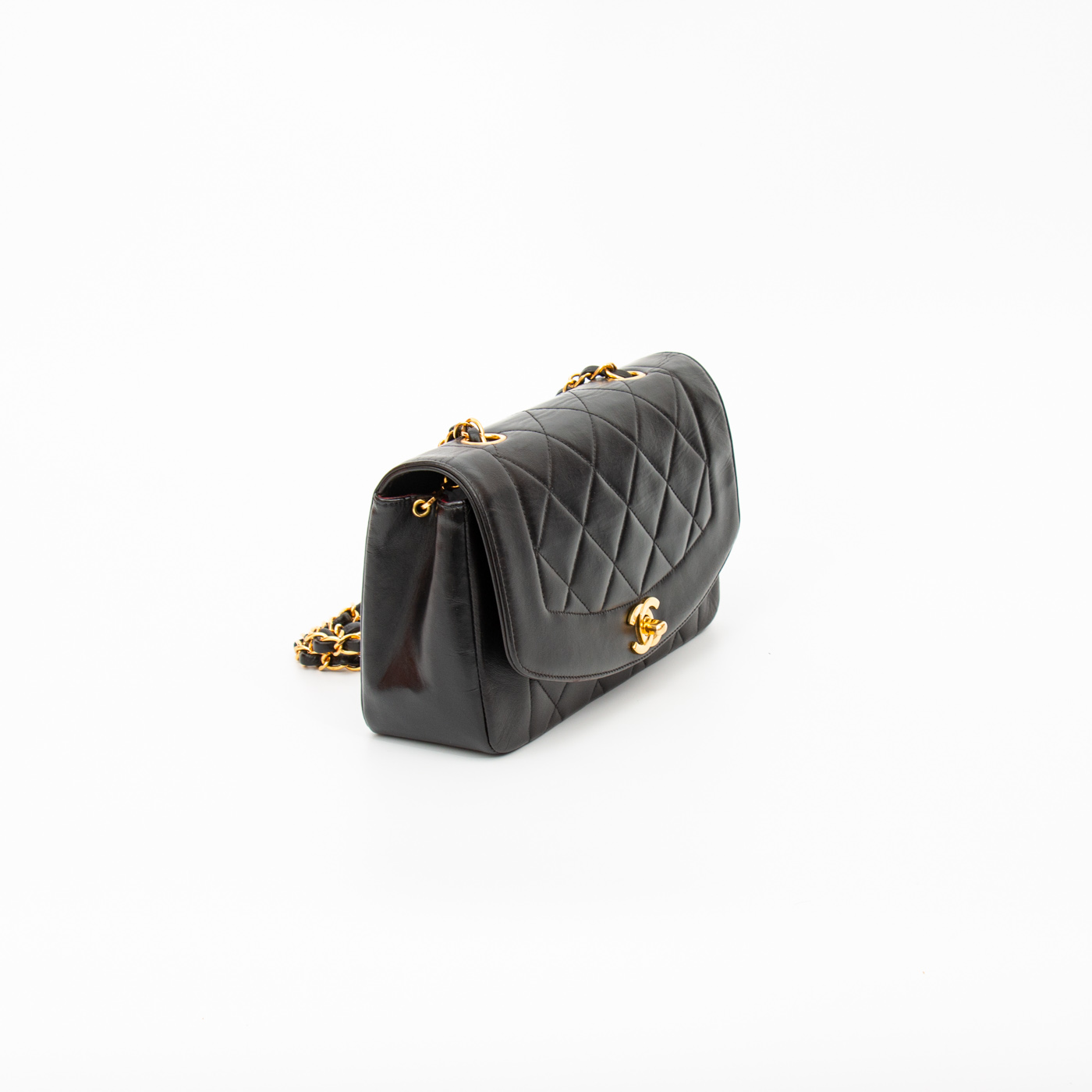 Chanel Diana Single Flap Tasche Schwarz 1994–1996 3146744 – Bild 3