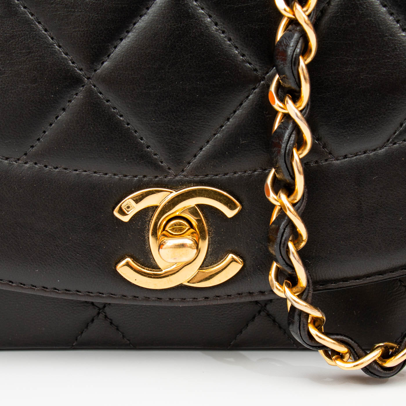 Chanel Diana Single Flap Tasche Schwarz 1994–1996 3146744 – Bild 7
